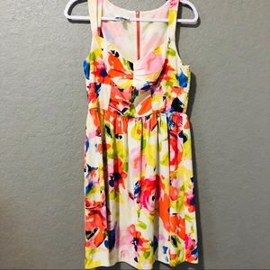 [Alyx Limited] White Multi Color Flowered Dress